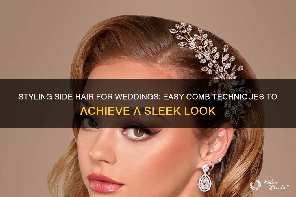 how to loose side hair with comb wedding