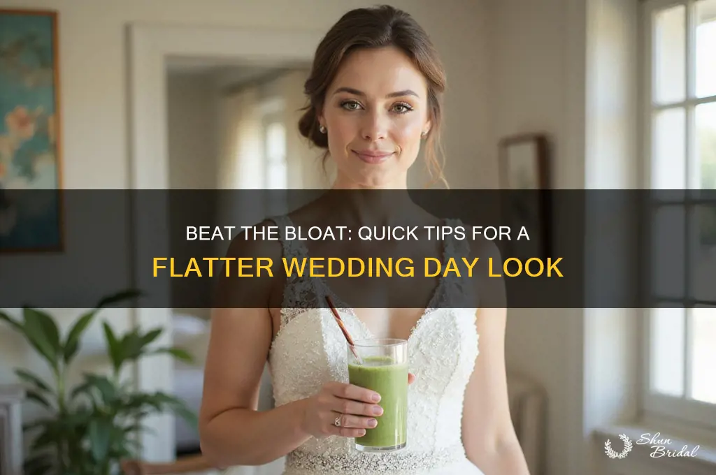 how to lose bloat before wedding