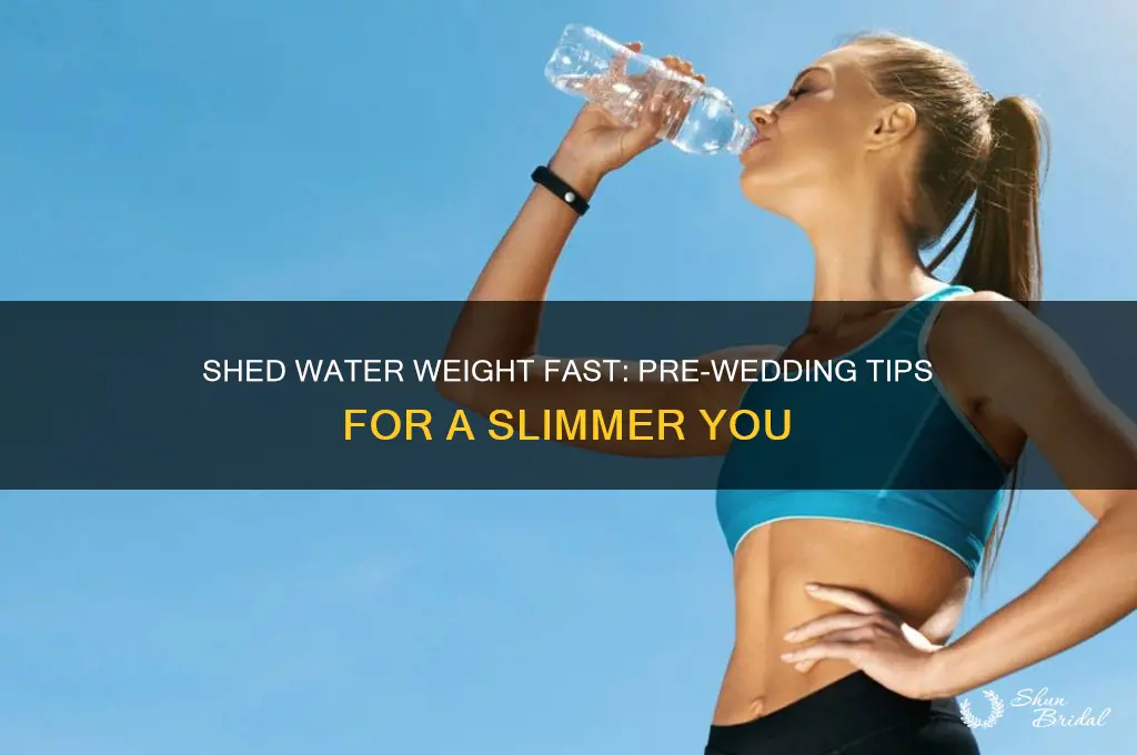 how to lose water weight before a wedding