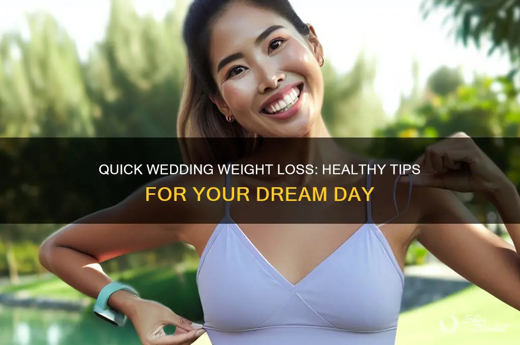 how to lose weight 1 month before wedding