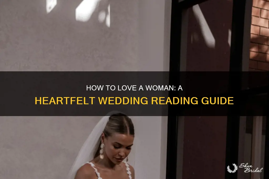 how to love a woman wedding reading