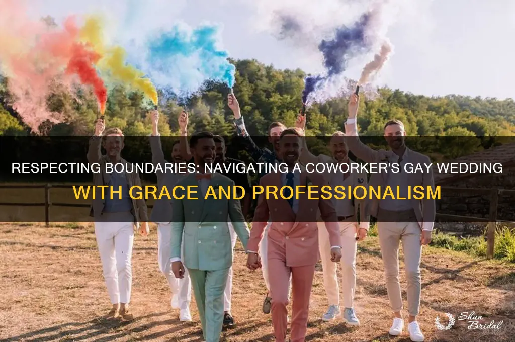 how to love co workers gay wedding but not support