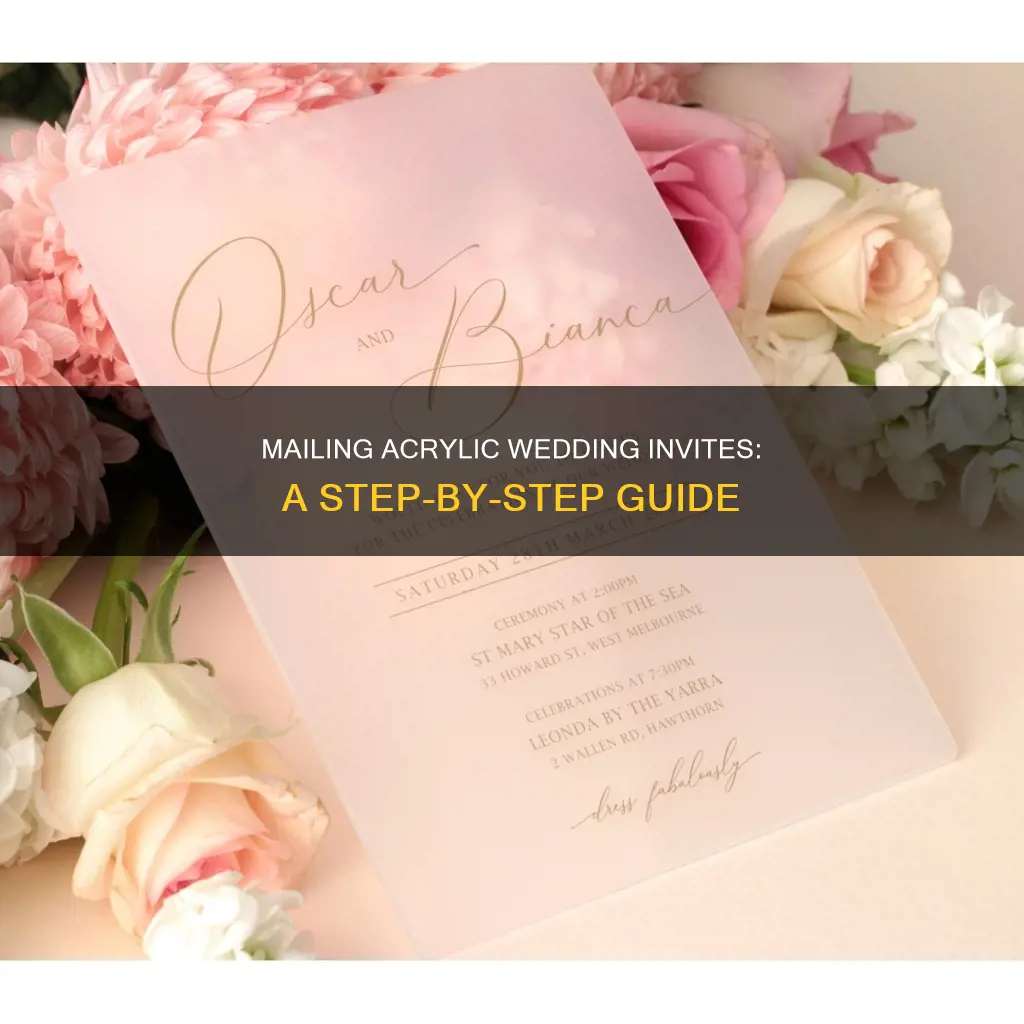 how to mail acrylic wedding invitations