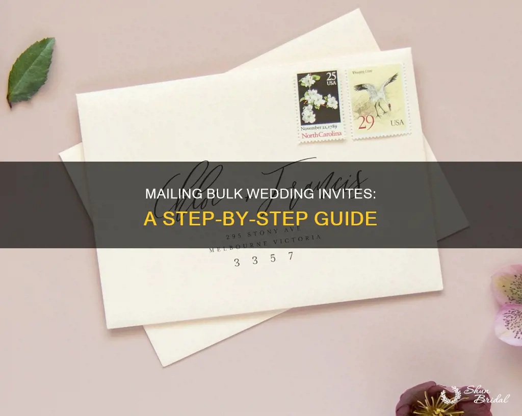 how to mail bulk wedding invitations