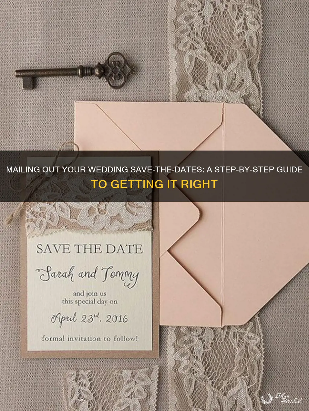 how to mail wedding save the dates