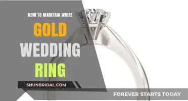 Caring for Your White Gold Wedding Ring