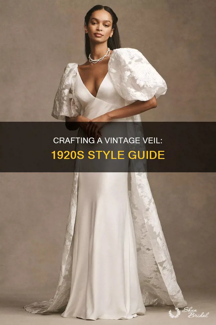 how to make 1920s wedding veil