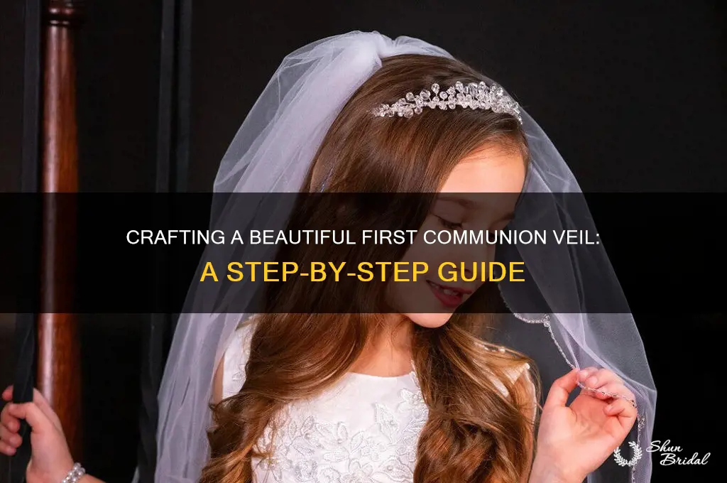 how to make 1st communion veil