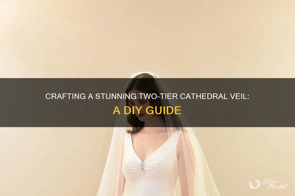how to make 2 tier cathedral veil