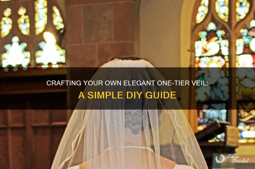 how to make a 1 tier veil