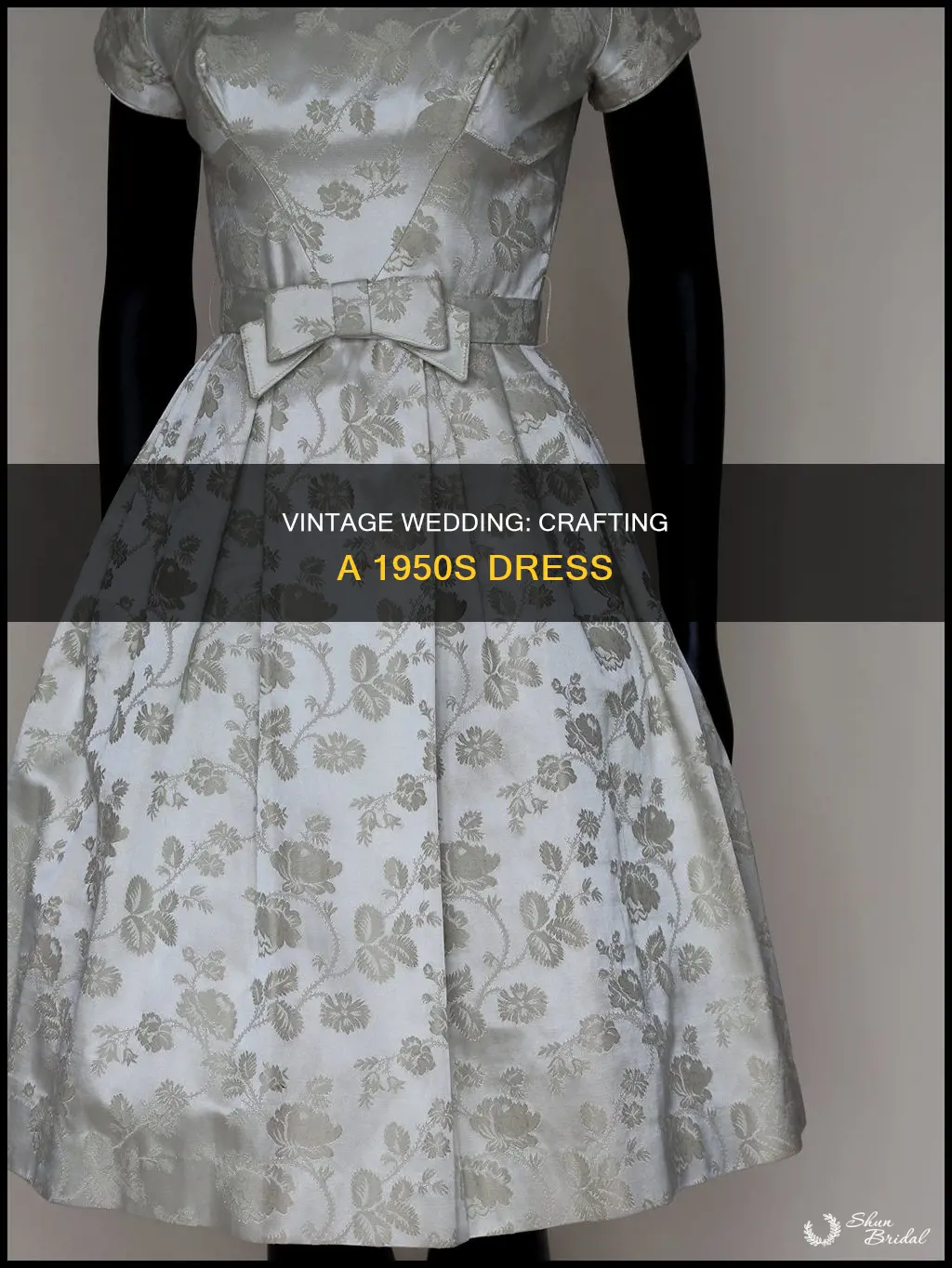 how to make a 1950s wedding dress