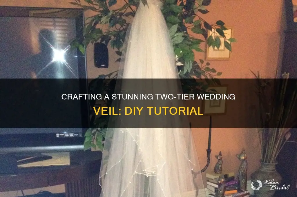 how to make a 2 tier wedding veil