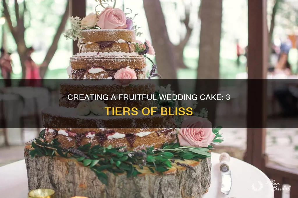 how to make a 3 tier fruit wedding cake