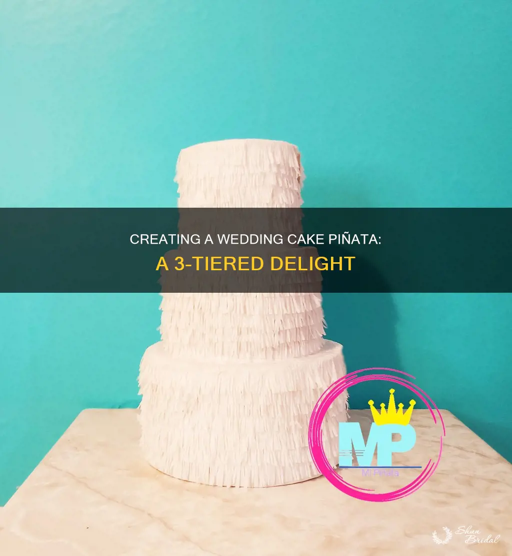 how to make a 3 tier wedding cake pinata