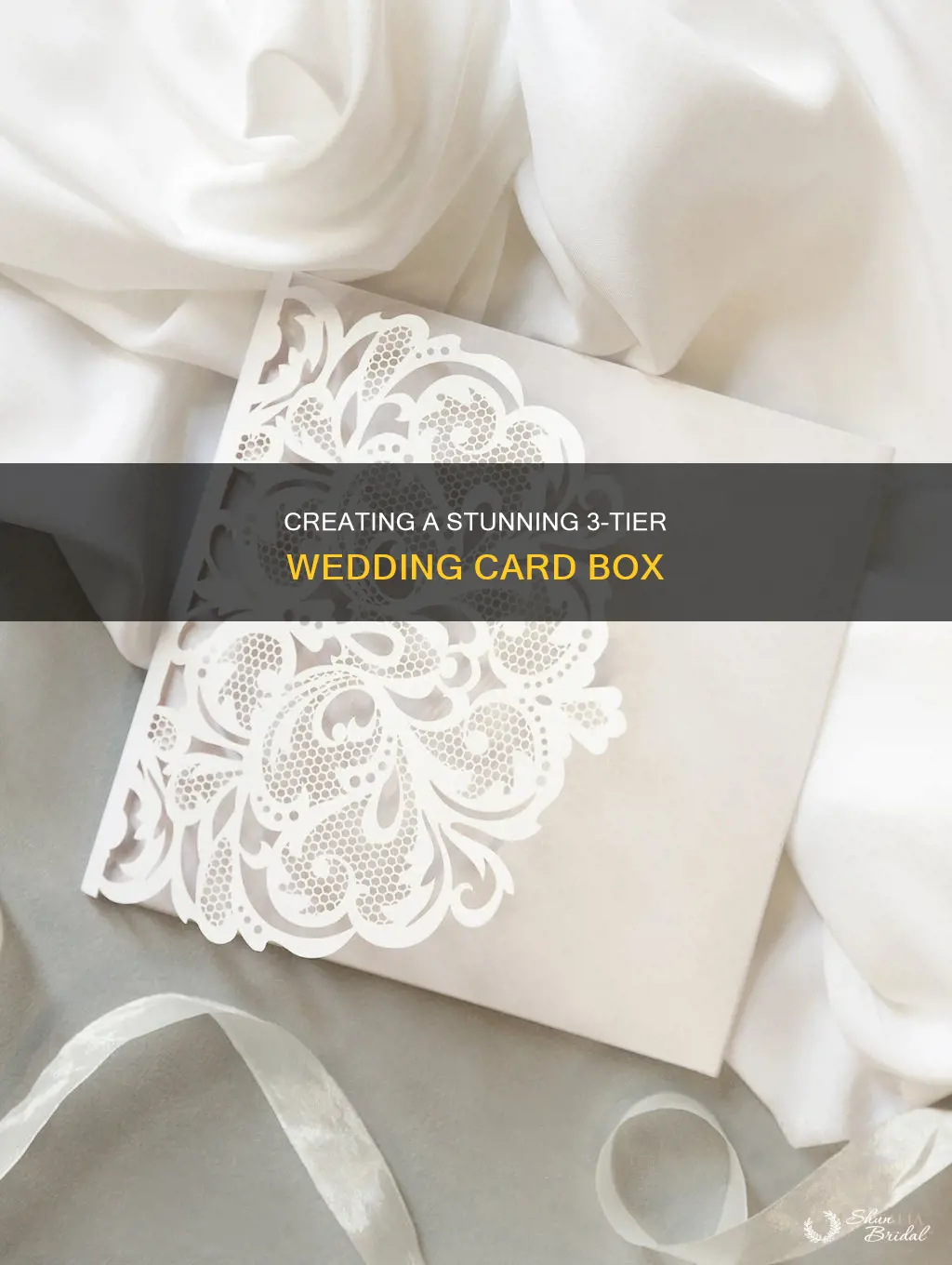 how to make a 3 tier wedding card box