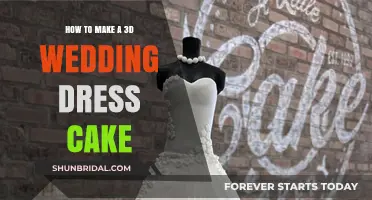 Creating a Dreamy 3D Wedding Dress Cake