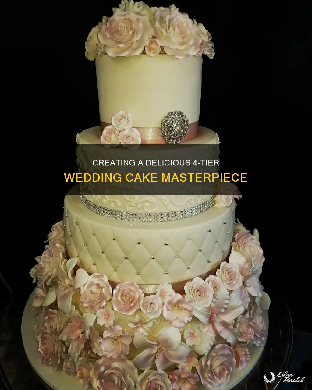 how to make a 4 layer wedding cake