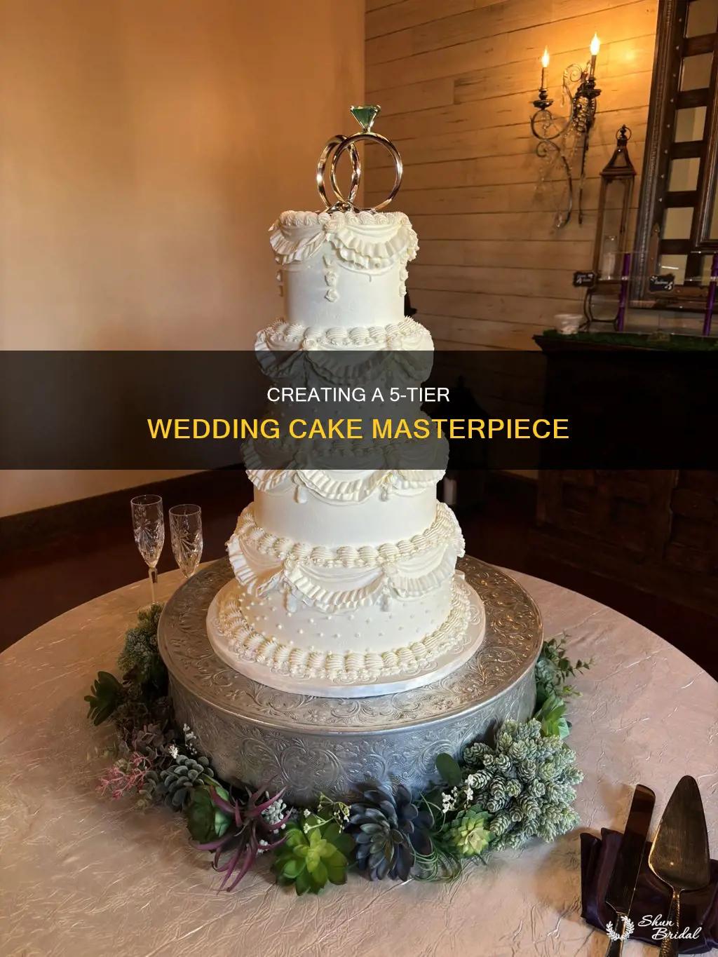 how to make a 5 layer wedding cake