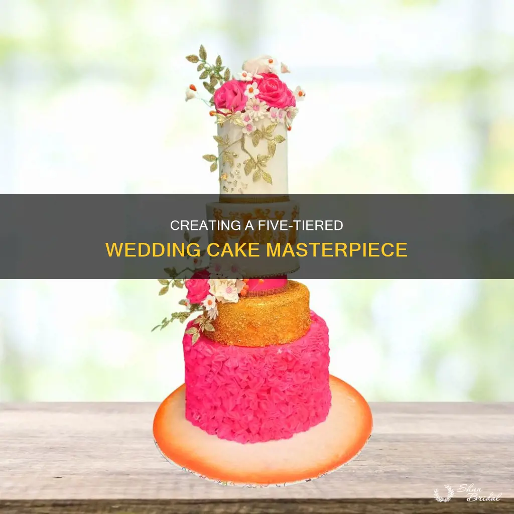 how to make a 5 tiered wedding cake