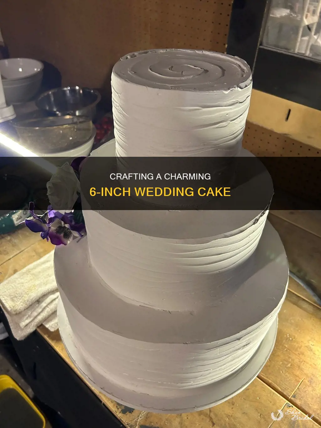 how to make a 6 inch wedding cake