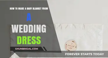 Transforming Wedding Dresses: Crafting Baby Blankets