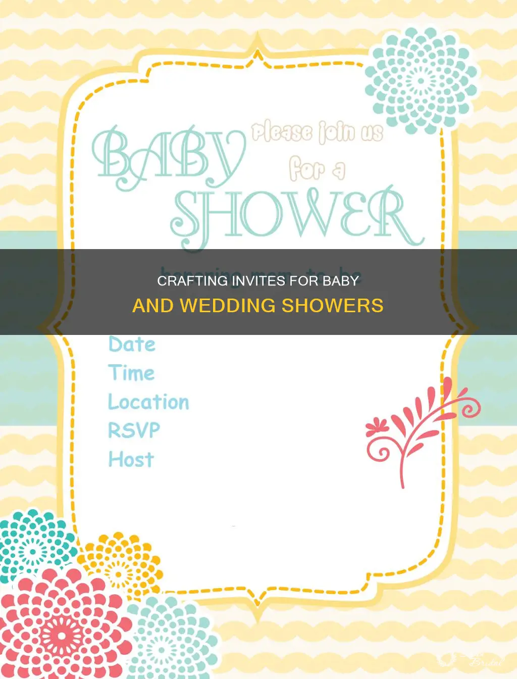 how to make a baby shower and wedding shower invitation