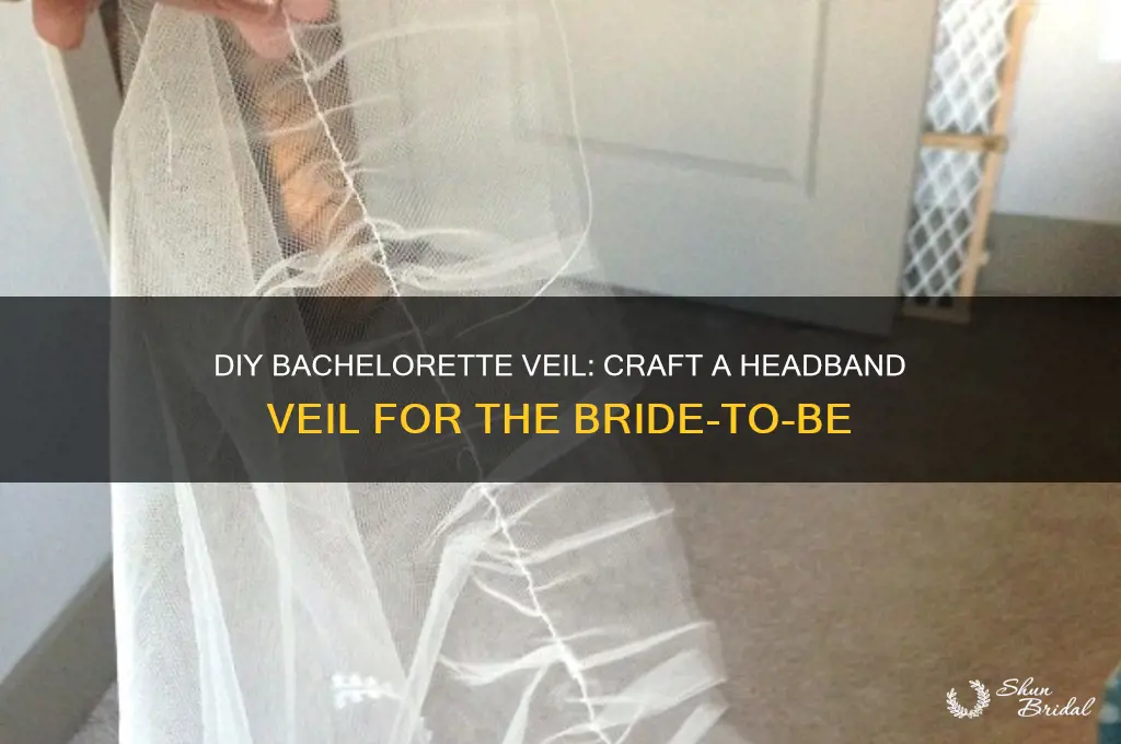 how to make a bachelorette veil with a headband