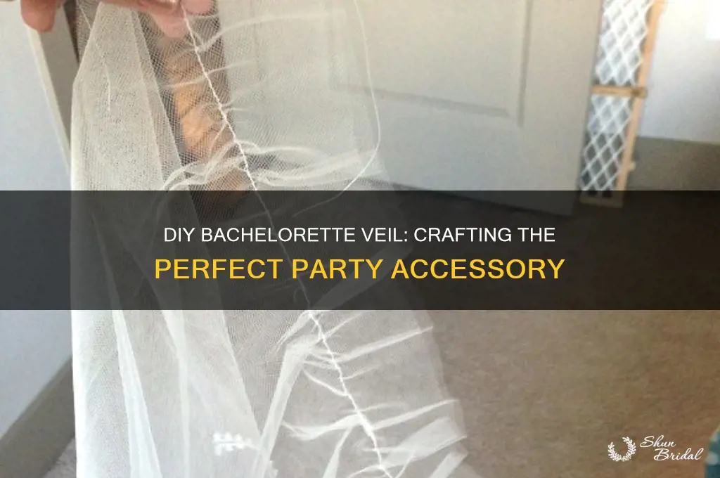 how to make a bachelorette veil
