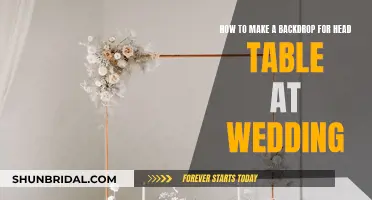 Creating a Wedding Head Table Backdrop: A Step-by-Step Guide