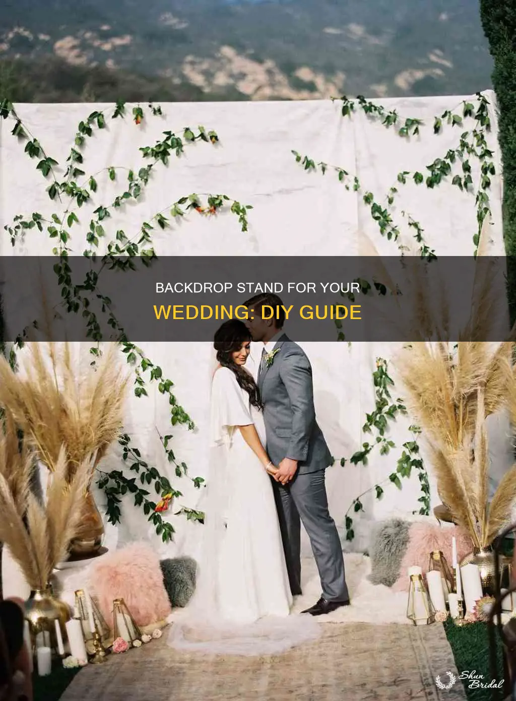 how to make a backdrop stand for wedding