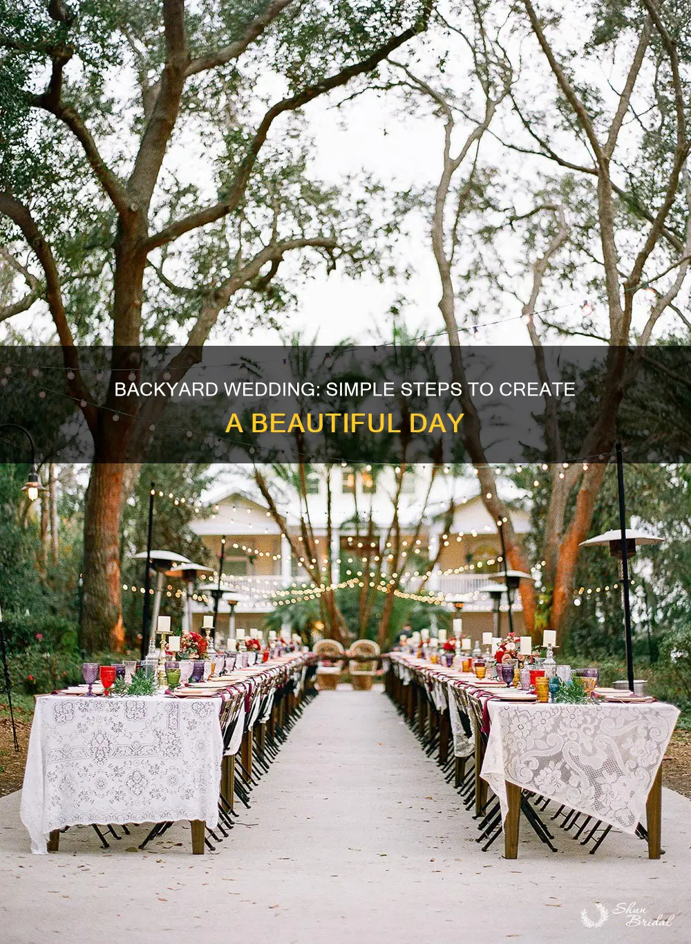 how to make a backyard wedding beautiful