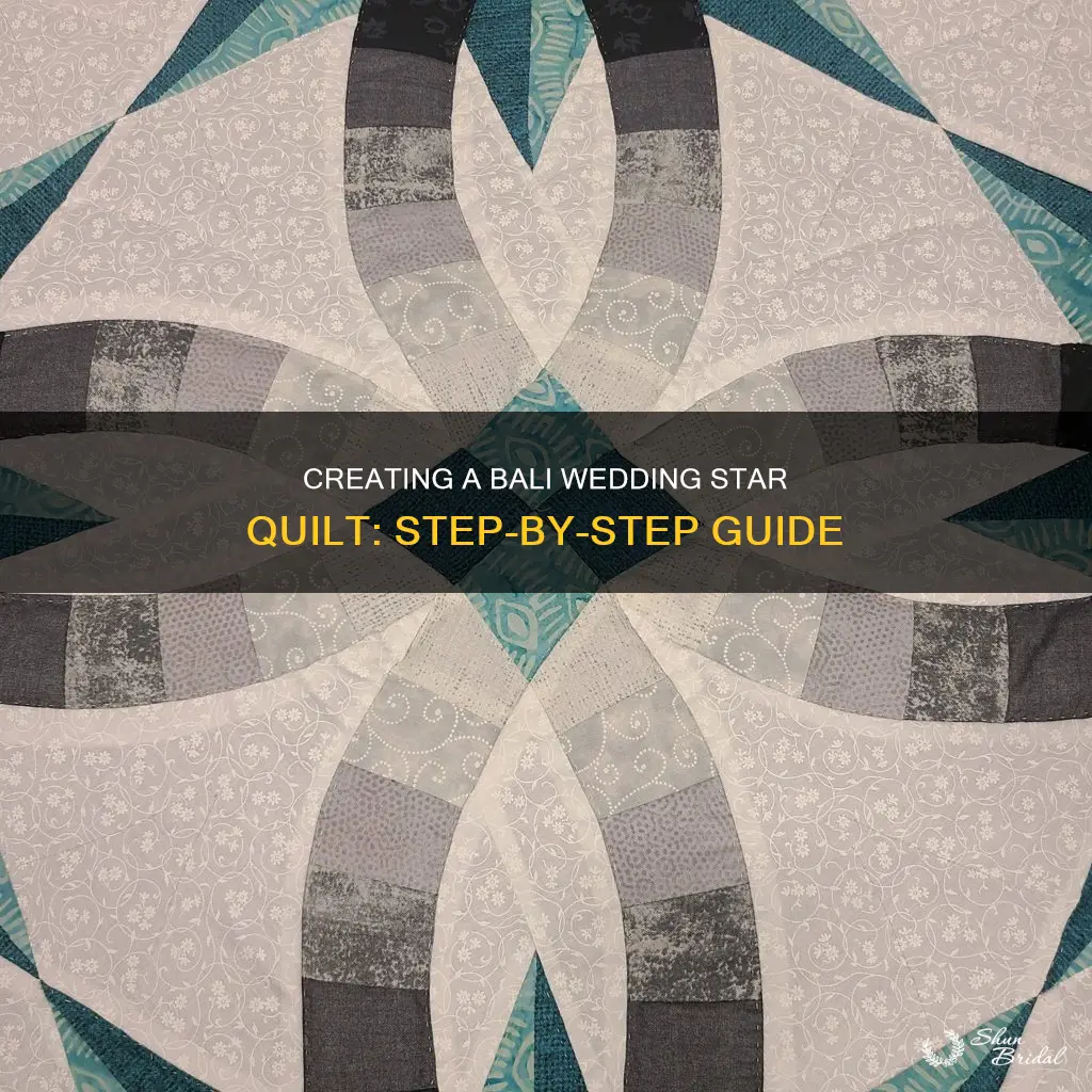 how to make a bali wedding star quilt