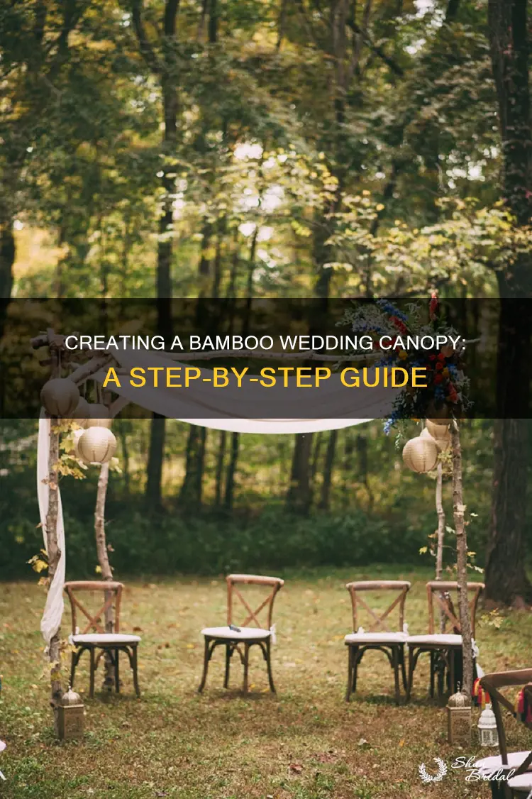 how to make a bamboo wedding canopy