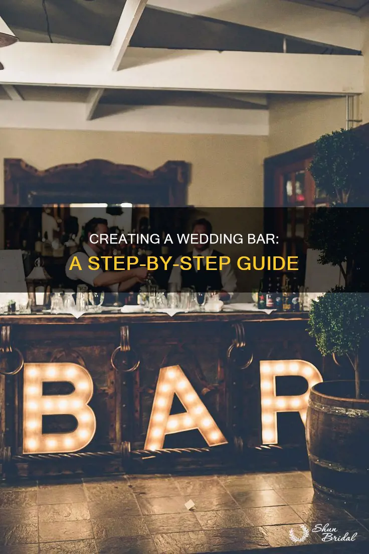 how to make a bar for a wedding