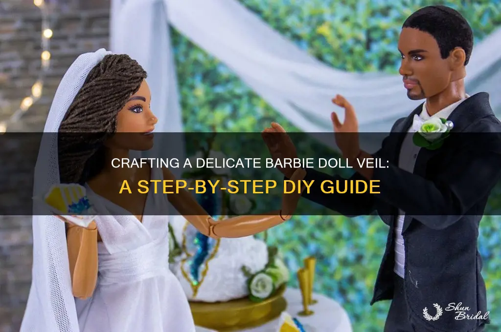 how to make a barbie doll veil