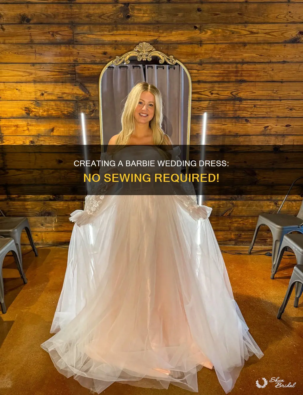 how to make a barbie wedding dress no sew