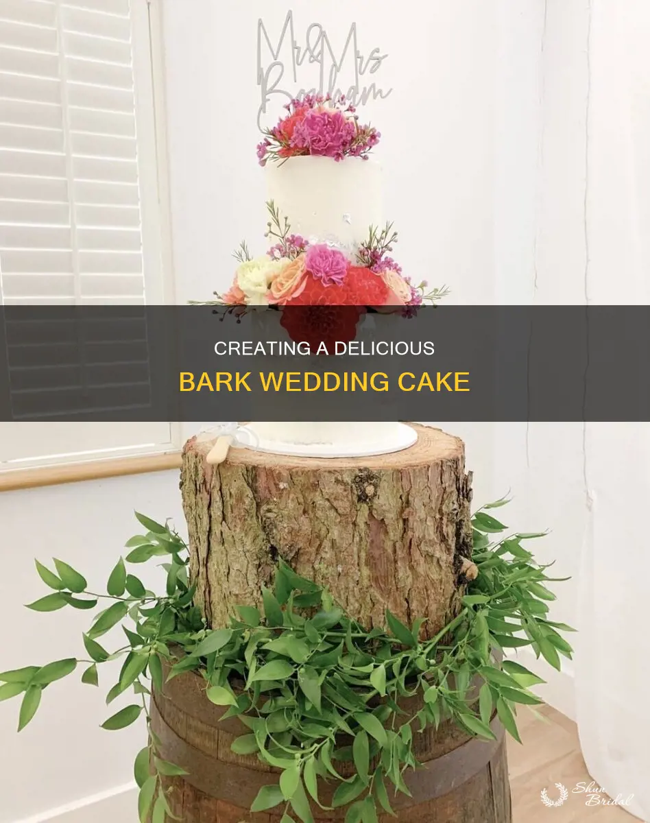 how to make a bark wedding cake