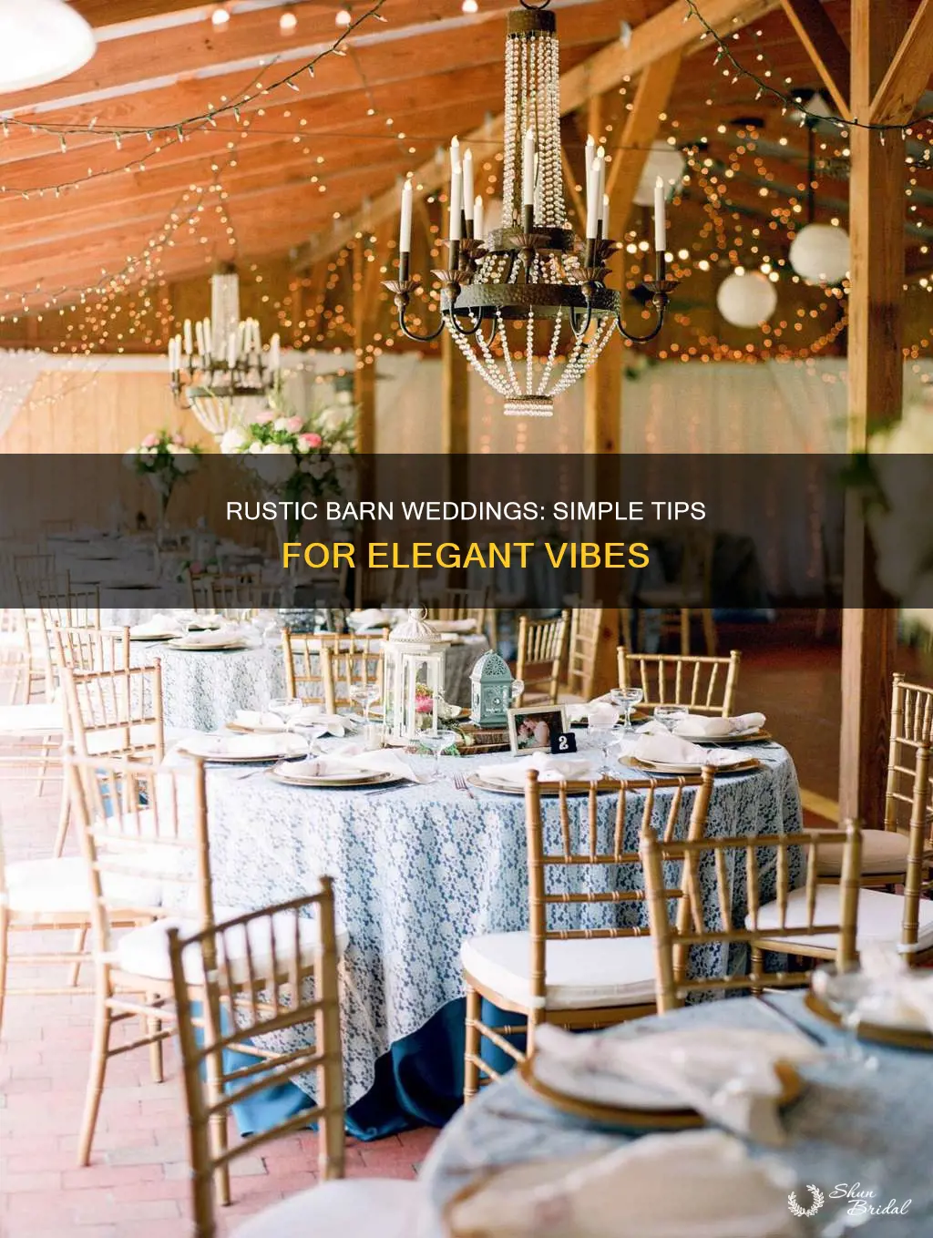 how to make a barn wedding elegant