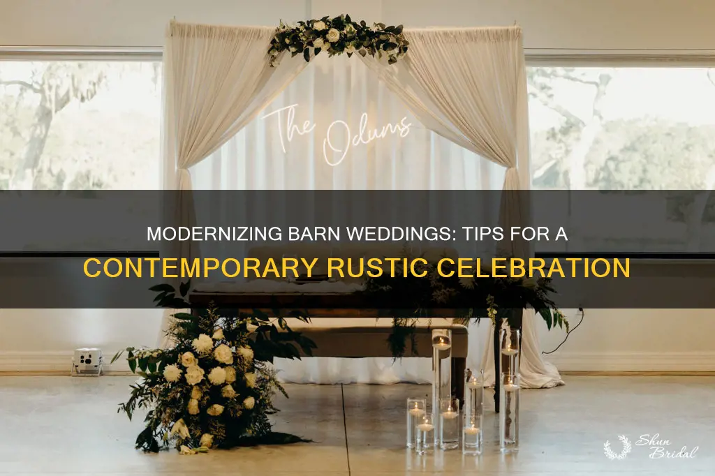 how to make a barn wedding look modern