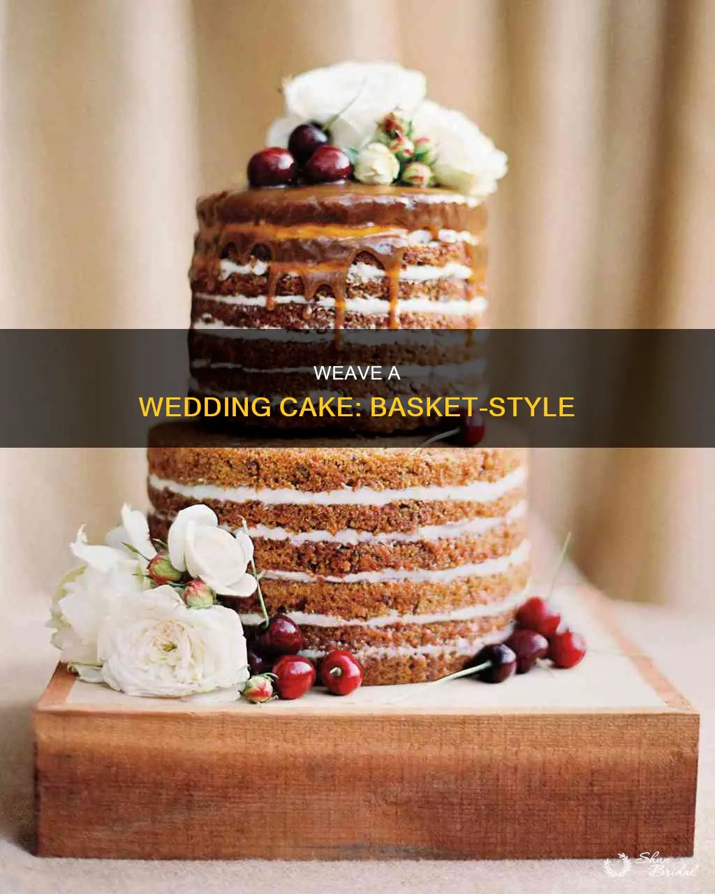 how to make a basket weave wedding cake