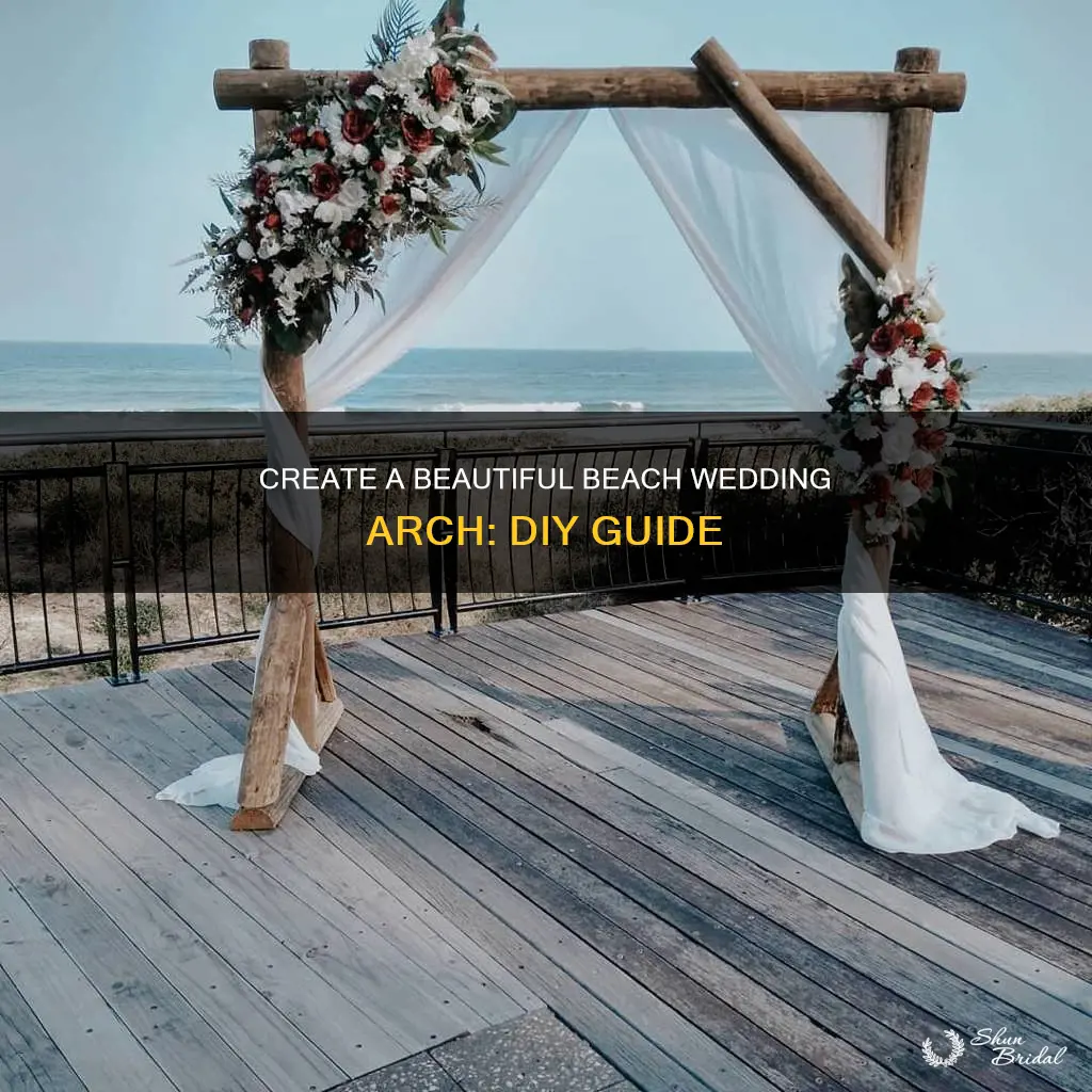 how to make a beach wedding arch