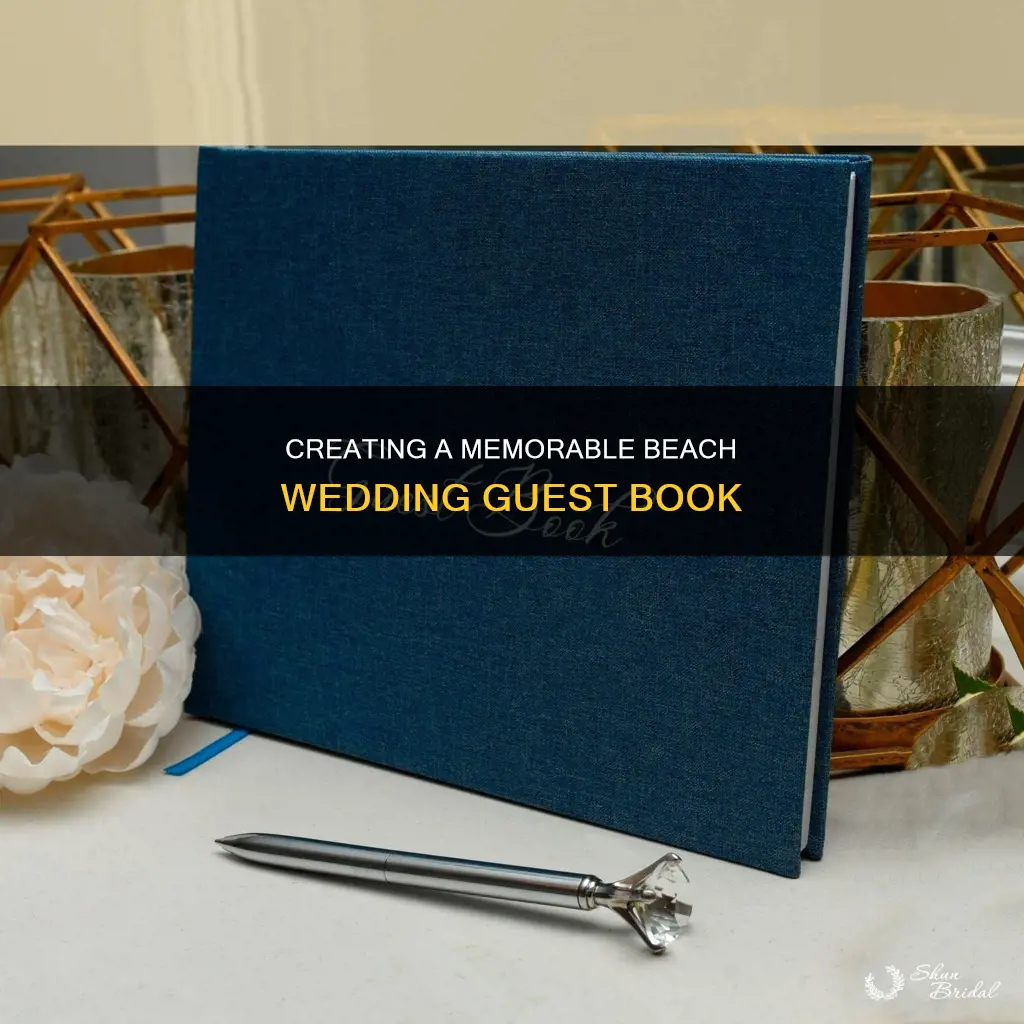 how to make a beach wedding guest book