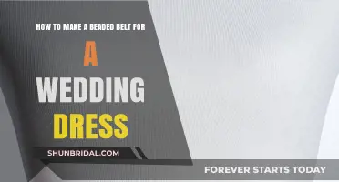 Crafting a Wedding Dress Belt with Beads