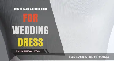 Creating a Beaded Sash for Your Wedding Gown