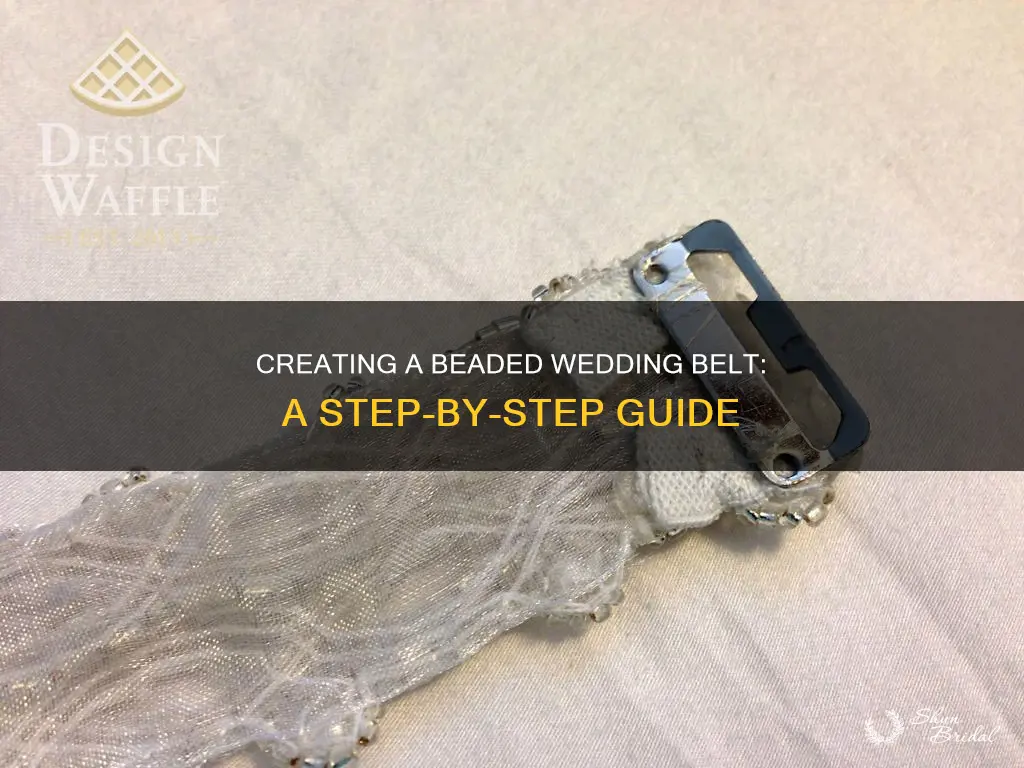 how to make a beaded wedding belt