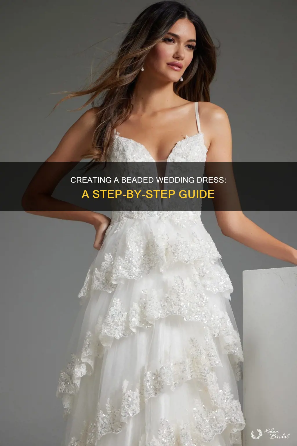 how to make a beaded wedding dress