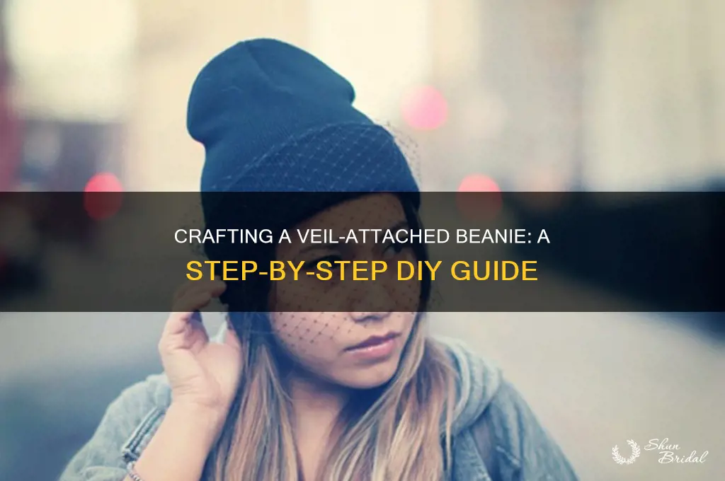 how to make a beanie with a veil