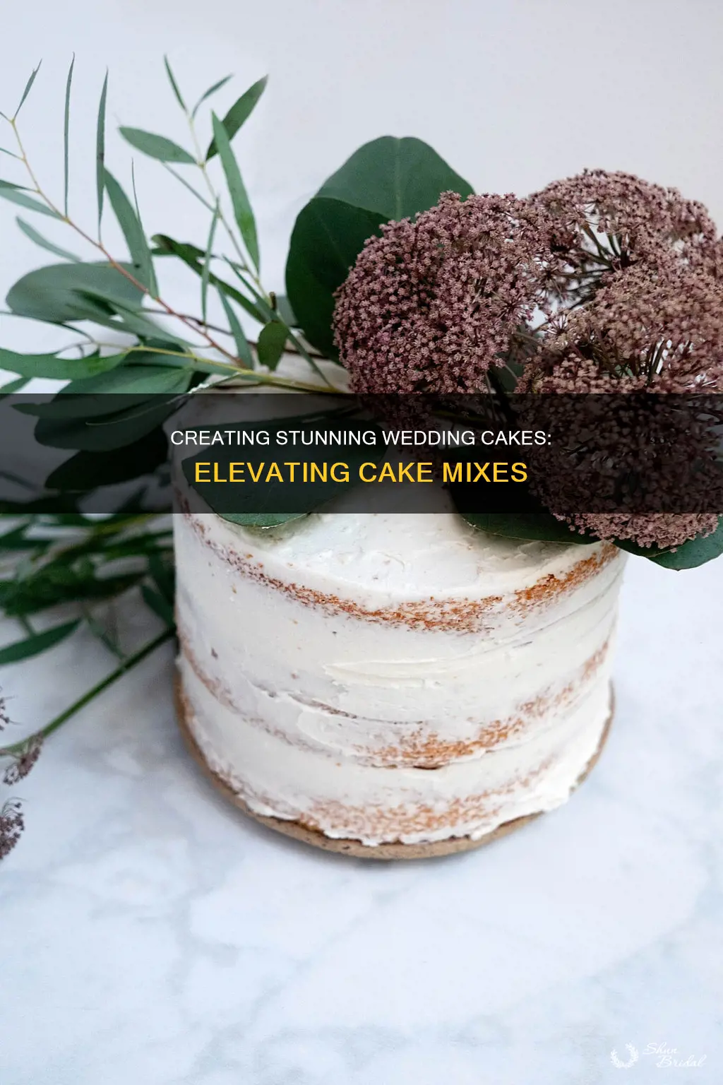 how to make a beautiful wedding cake using cake mixes