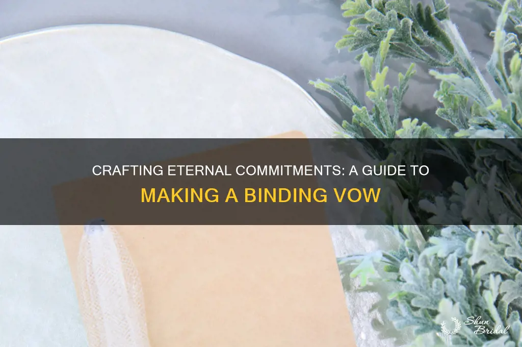 how to make a binding vow