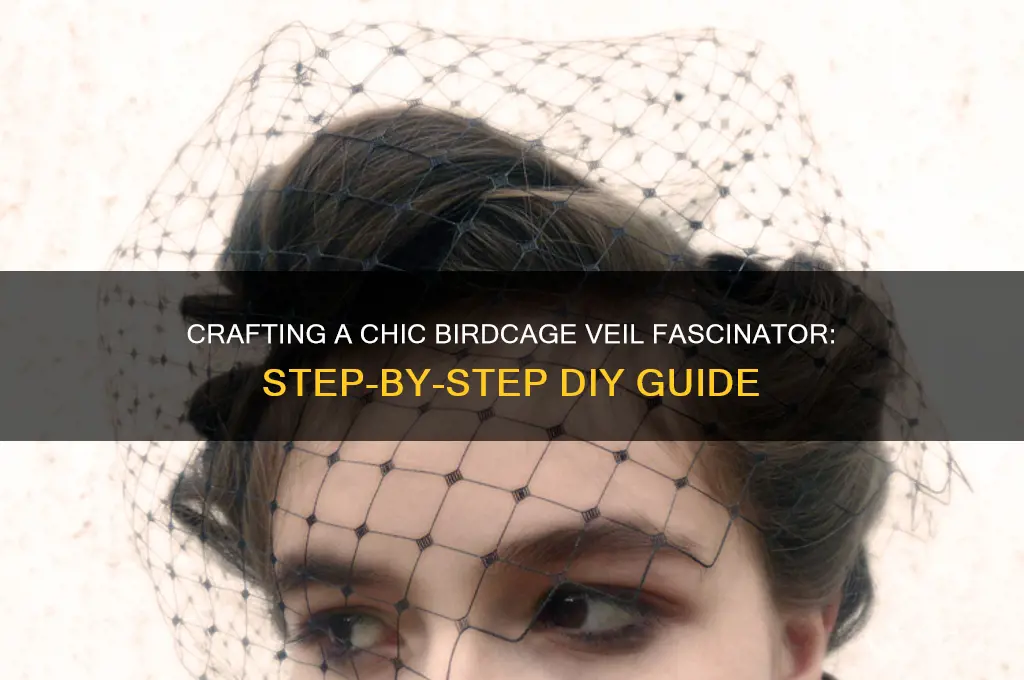 how to make a birdcage veil fascinator